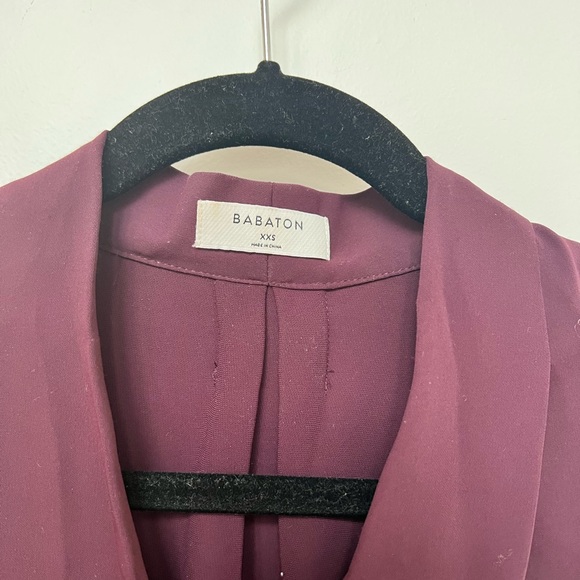 Babaton Burgundy Blouse - Picture 2 of 4